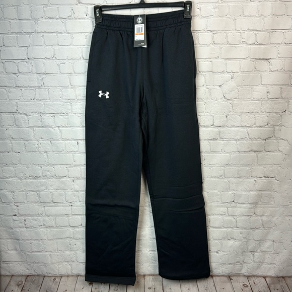 Under Armour Black Fleece Loose Sweatpants Men’s Size Small - Picture 3 of 7